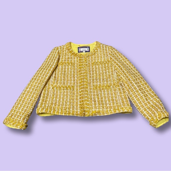 Collection lady jacket in English golden tweed - Picture 3 of 16